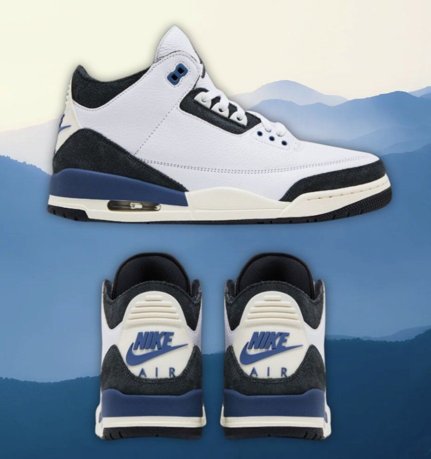A Ma Maniere x Air Jordan 3 "Diffused Blue" Releases 3/15 🌊 bit.ly/3YIwana