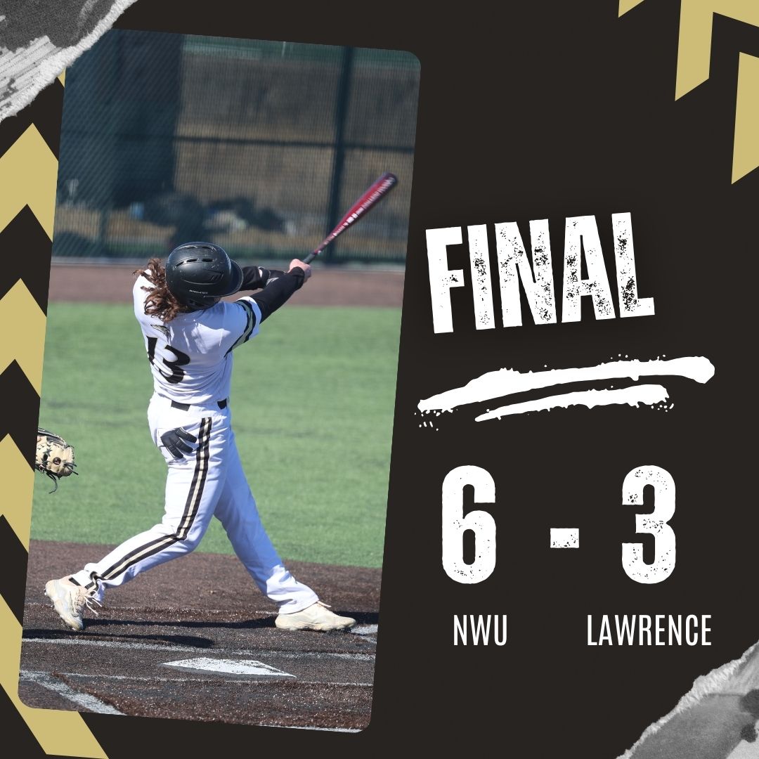 NWUSports's tweet image. Game 1 Final: @NWUBaseball 6, Lawrence 3

NWU: Chazin 3-4, 1 R, 1 RBI, 1 2B | Fiocchi 2-3, 2 R, HR.

#PWolfNation | #YipYip