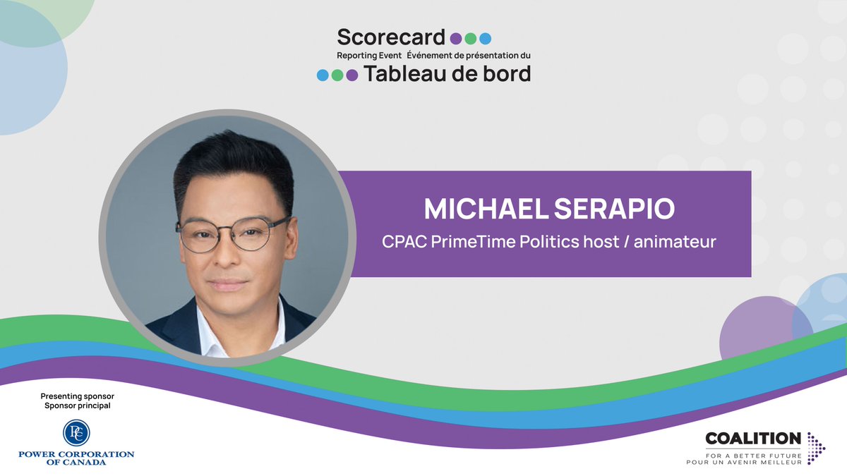 📣Speaker announcement: We're thrilled to welcome <a href="/CPAC_TV/">CPAC</a> PrimeTime Politics host <a href="/michaelserapio/">Michael Serapio</a> as the host of our #2025ScorecardReport event. 
Tune in online on March 25 for insightful discussions on how Canada measures up on key economic metrics. #cdnpoli
