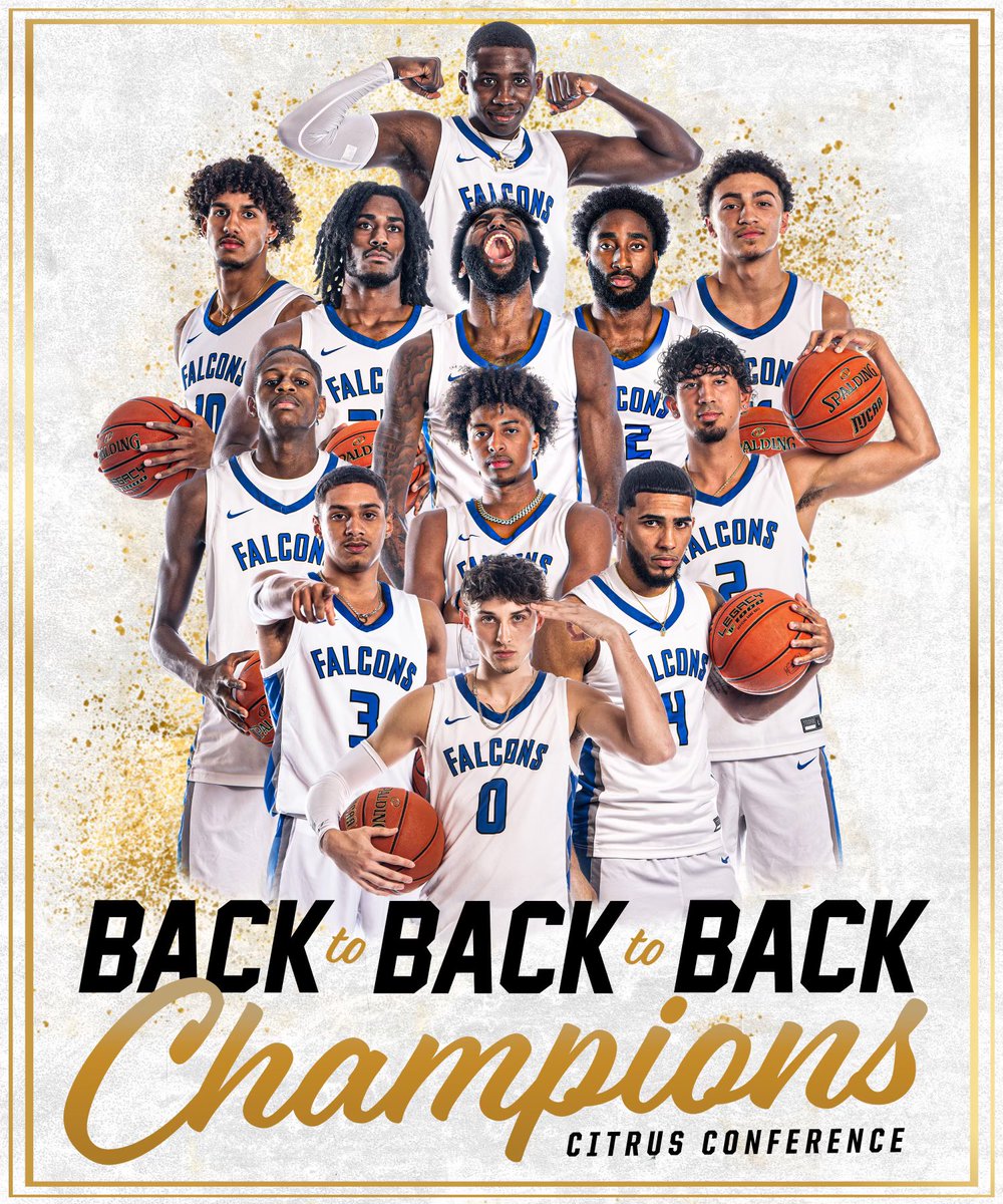 Your Daytona State Falcons are Citrus Conference Champs  🏆🏆🏆
