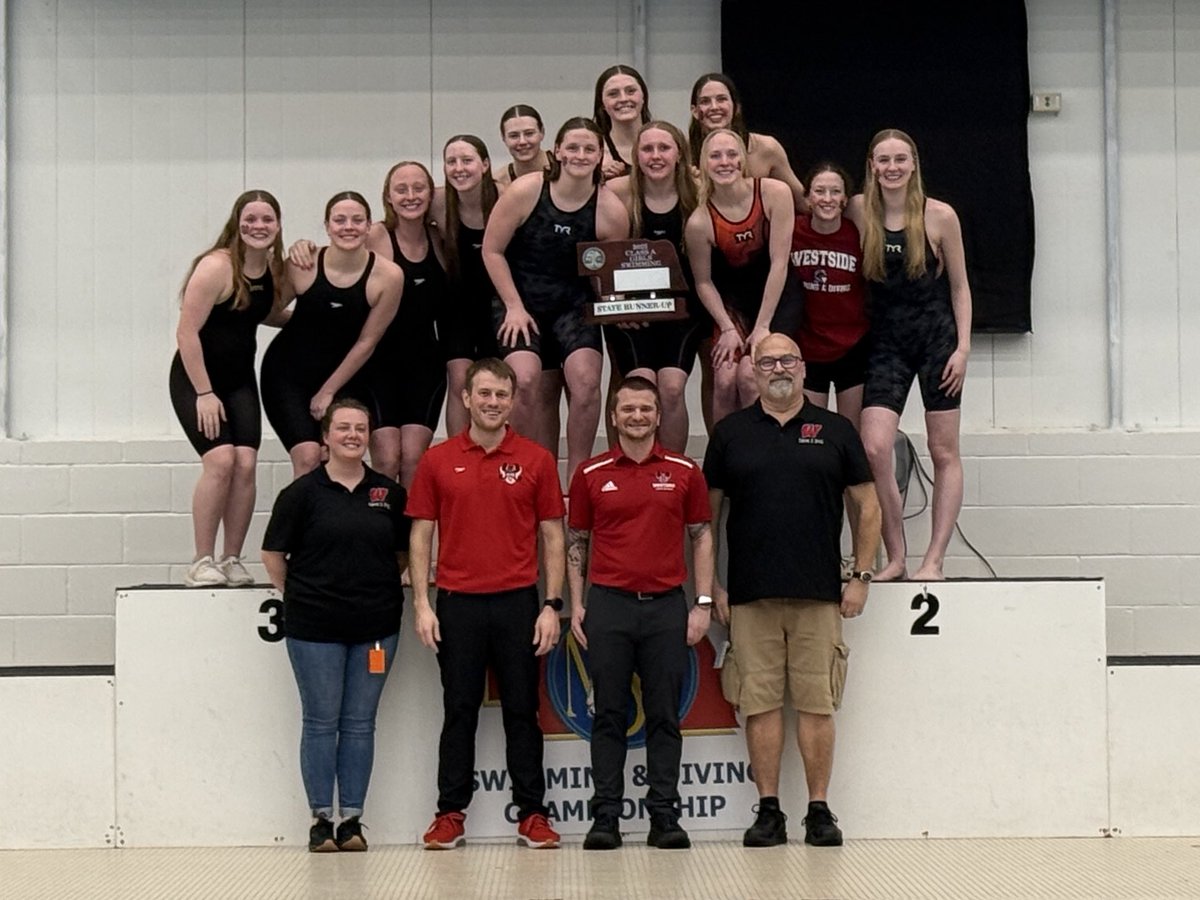 🏆 Congratulations to the Omaha Westside Warriors, your 2025 NSAA Girls State Swimming Runner-Up! #nebpreps