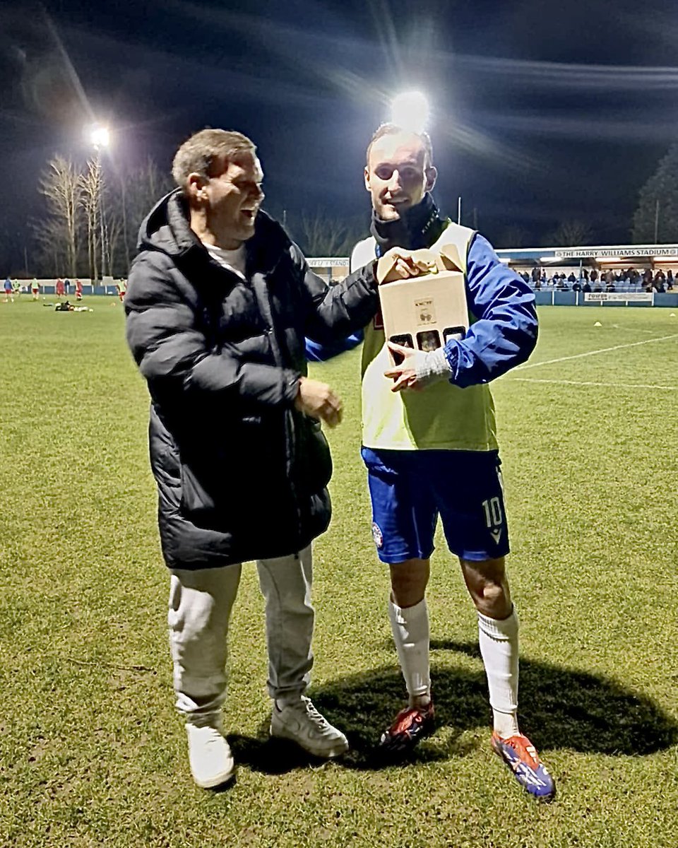 Congratulations to Harvey Whyte who finally got round to collecting his Supporters Club Player of the Month award for January last night.