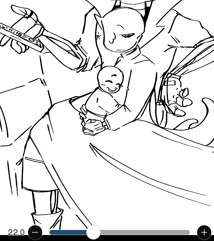 Trabajando, AYUDD, no tuve que dibujar estos últimos días. 
#NightmareSans