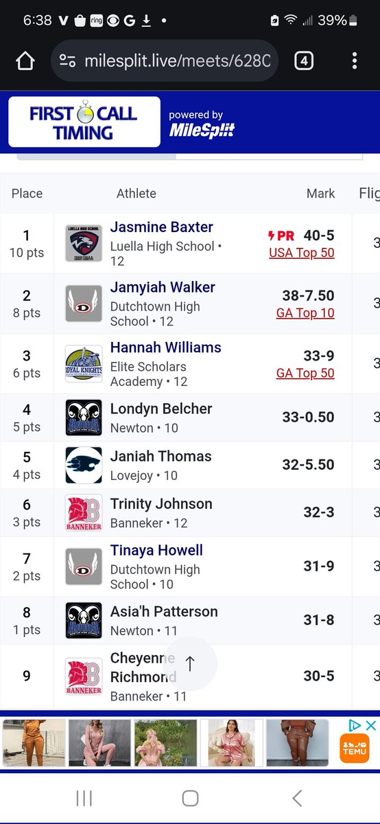 Franklin Howell (@thebluemile35) on Twitter photo First track meet of the year. Off to a good start with a top 7 finish in the womens shotput. I'm expecting a great season from Tinaya this year.
<a href="/CoachBamm/">Brittany Cox</a>
<a href="/TexasTrackDad/">Vance Johnson-TexasTrackDad Podcast 🎙</a> <a href="/Jonalex0991/">Coach Alexis</a> <a href="/ASUTFXC/">ASU Track & Field/Cross Country</a> <a href="/_CoachP_/">Josh Pierce</a> First track meet of the year. Off to a good start with a top 7 finish in the womens shotput. I'm expecting a great season from Tinaya this year.
<a href="/CoachBamm/">Brittany Cox</a>
<a href="/TexasTrackDad/">Vance Johnson-TexasTrackDad Podcast 🎙</a> <a href="/Jonalex0991/">Coach Alexis</a> <a href="/ASUTFXC/">ASU Track & Field/Cross Country</a> <a href="/_CoachP_/">Josh Pierce</a>
