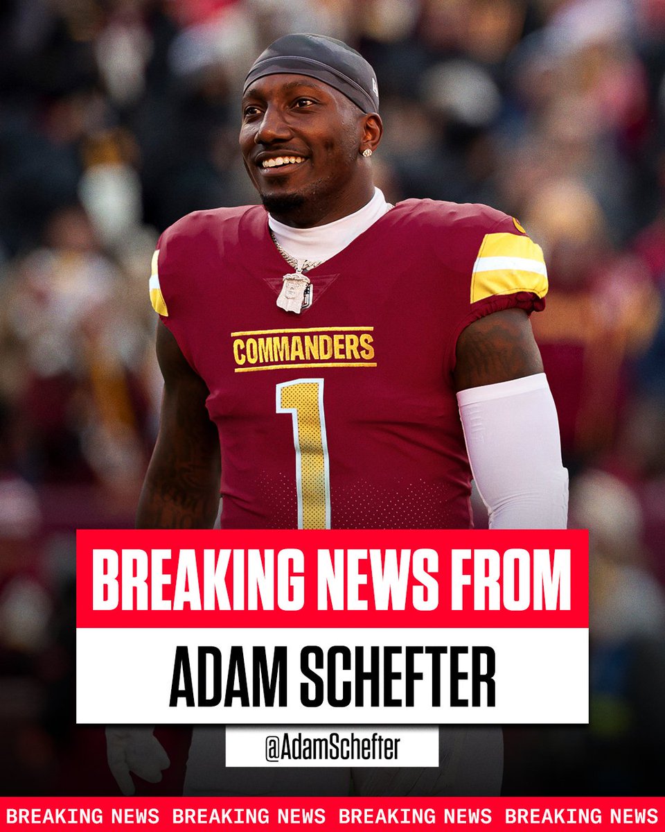 ESPN (@espn) on Twitter photo BREAKING: The 49ers have agreed to send WR Deebo Samuel to the Washington Commanders in exchange for a fifth-round pick, sources tell <a href="/AdamSchefter/">Adam Schefter</a>. BREAKING: The 49ers have agreed to send WR Deebo Samuel to the Washington Commanders in exchange for a fifth-round pick, sources tell <a href="/AdamSchefter/">Adam Schefter</a>.