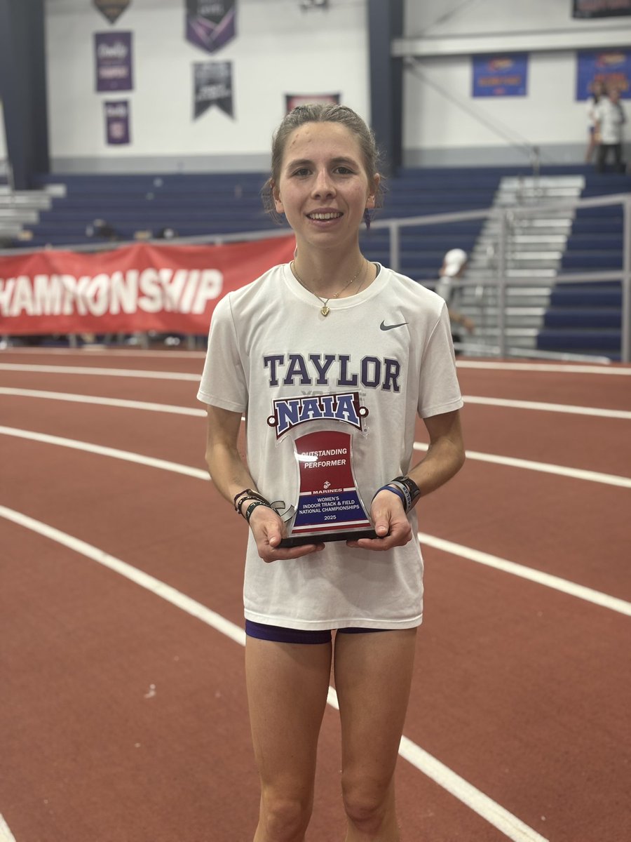 ‼️Outstanding Performance Award‼️
Jaynie Halterman wins the 2025 NAIA Indoor Track and Field Outstanding Performance award!