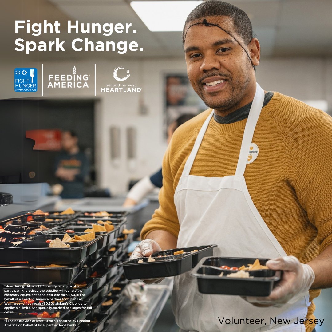 Second Harvest Heartland (@2harvest) on Twitter photo It’s time to Fight Hunger. Spark Change. with <a href="/2harvest/">Second Harvest Heartland</a>, @walmart & @samsclub ⚡⚡ Donations & roundups at the register & Walmart.com mean more resources for people facing hunger. All donations stay right here locally #fighthungersparkchange
feedingamerica.org/campaigns/figh… It’s time to Fight Hunger. Spark Change. with <a href="/2harvest/">Second Harvest Heartland</a>, @walmart & @samsclub ⚡⚡ Donations & roundups at the register & Walmart.com mean more resources for people facing hunger. All donations stay right here locally #fighthungersparkchange
feedingamerica.org/campaigns/figh…
