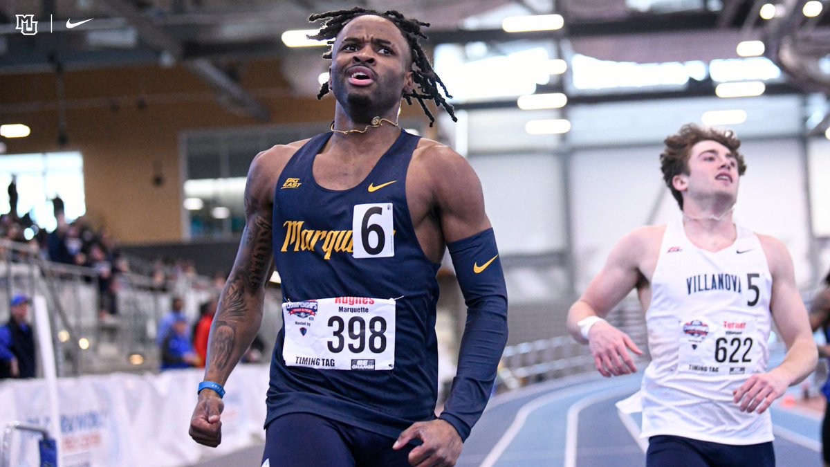 Hughes Wins Gold in 200m on Final Day at BIG EAST Indoor Championships

Recap ⤵️
bit.ly/43fWqZN

#WeAreMarquette
