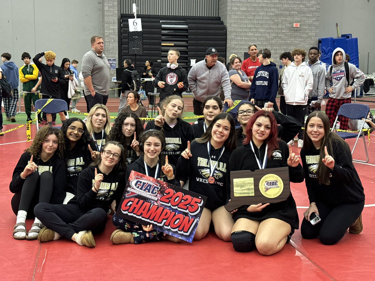 Congratulations to Trumbull High School on winning the CIAC Girls Wrestling State Championship! 🏆