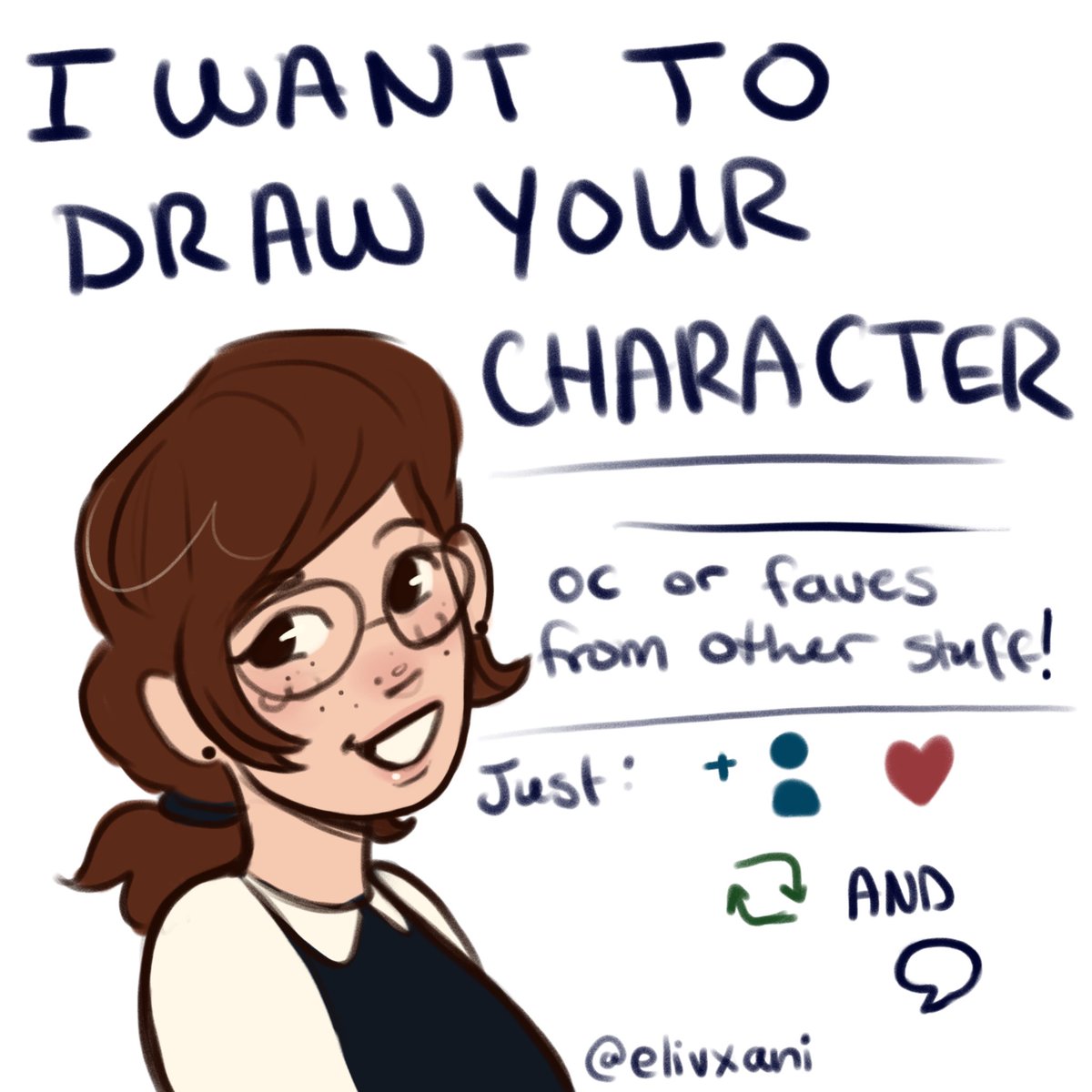 elivxani's tweet image. Hiiii! Comment down below with a pic of a character and I’ll draw them when I can! (Colored sketch bust) :^]

#artmoots #ArtistOnX