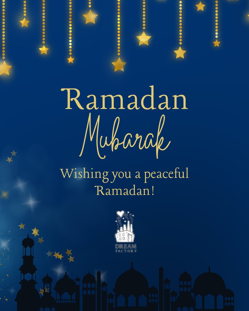 🌙✨ Wishing a blessed Ramadan to all who celebrate! May this month bring you peace, reflection, and endless moments of joy. 💖 #HappyRamadan #DreamFactory 💫