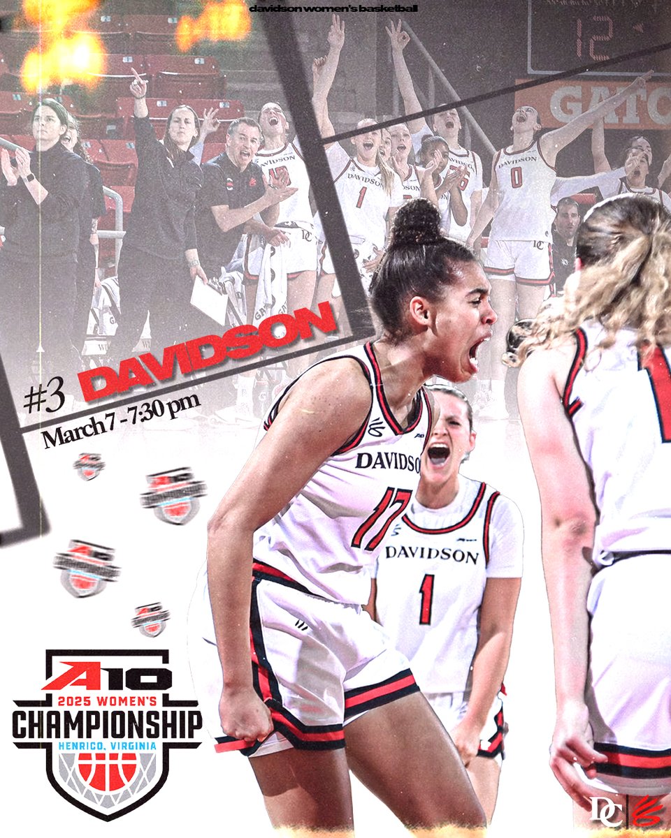 Davidson Basketball (@davidsonwbb) on Twitter photo Let's have some fun <a href="/A10WBB/">Atlantic 10 WBB</a> 🤩
The 'Cats are locked in at the 𝗡𝗼. 𝟯 seed with their first game set for Friday, March 7 at 7:30 p.m. on Peacock 🦚 Let's have some fun <a href="/A10WBB/">Atlantic 10 WBB</a> 🤩
The 'Cats are locked in at the 𝗡𝗼. 𝟯 seed with their first game set for Friday, March 7 at 7:30 p.m. on Peacock 🦚