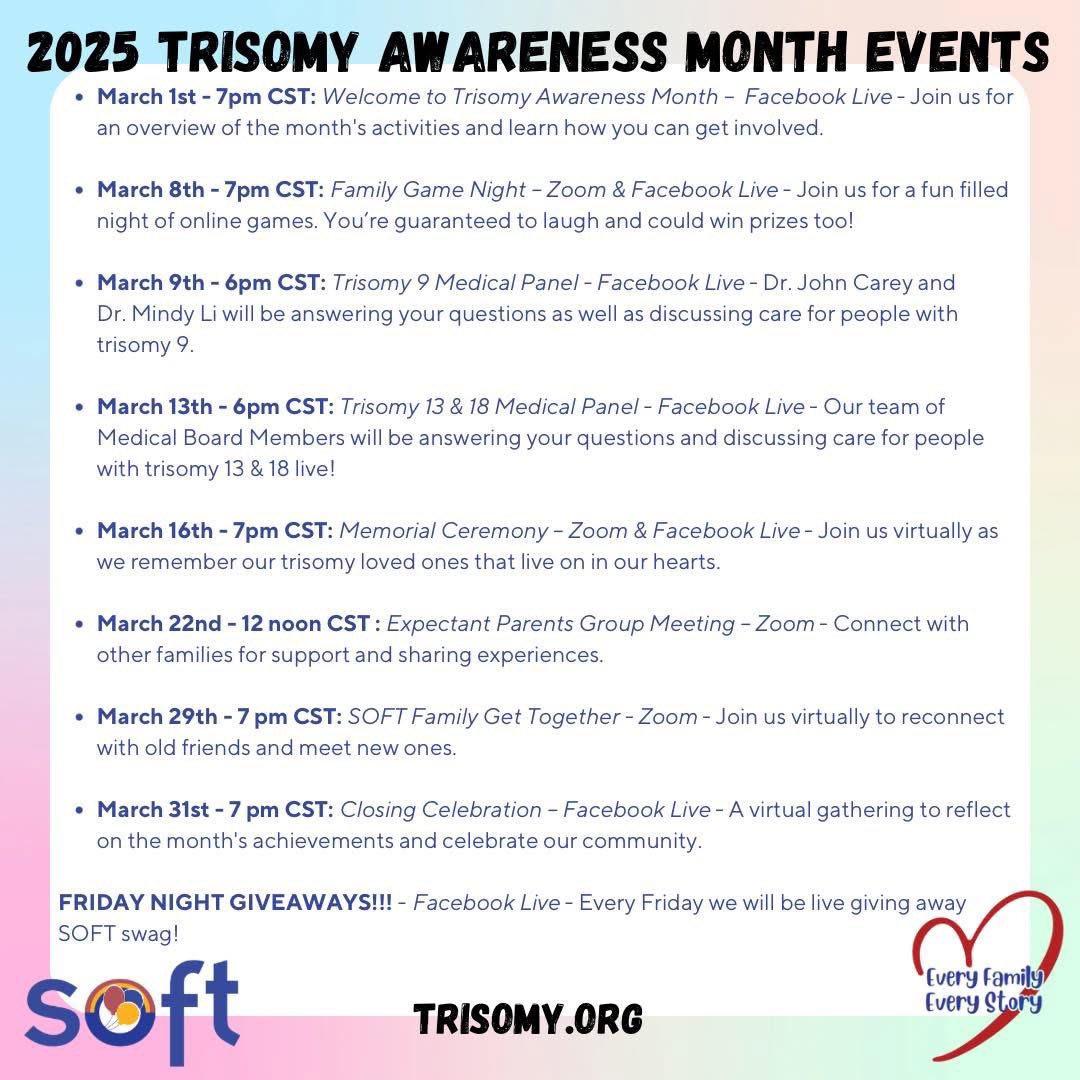 SOFT Trisomy 18 & 13 tweet media