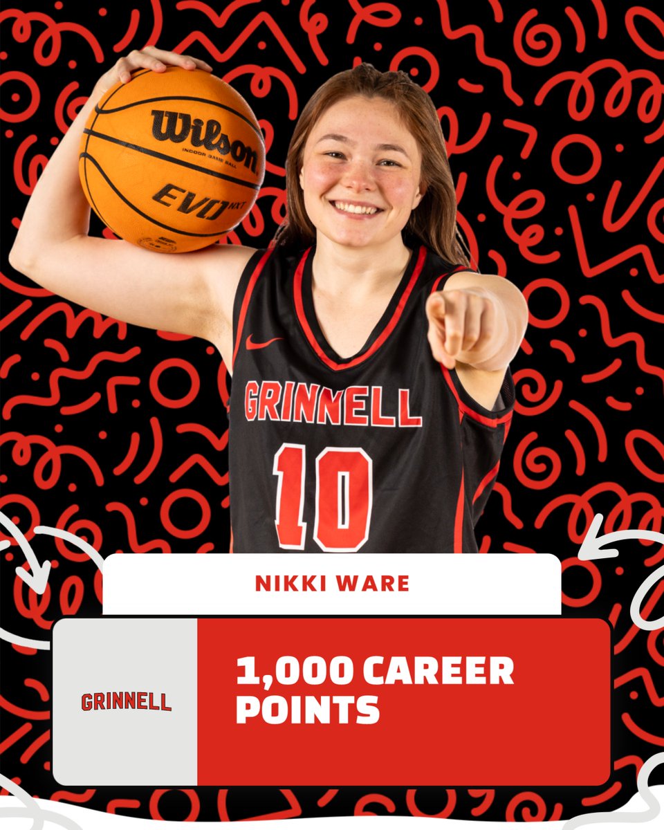 Congrats Nikki ... just the 12th GC player to hit 1,000 points, and the second one this season!!