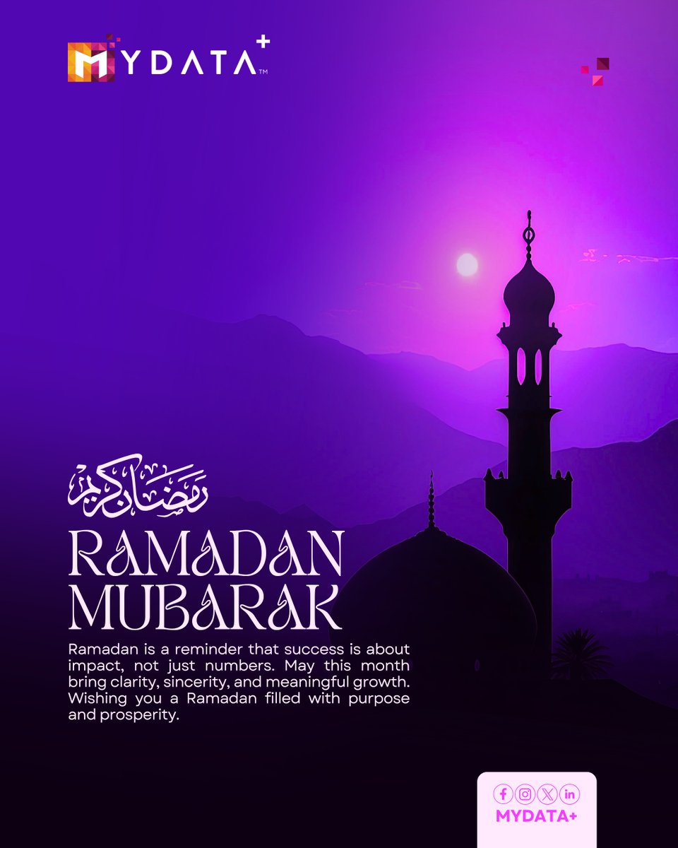 mydataplus's tweet image. Ramadan is coming—a time to pause, reflect, and refocus on faith, gratitude, and kindness. May this sacred month bring peace and purpose to our hearts.

#mydataplus