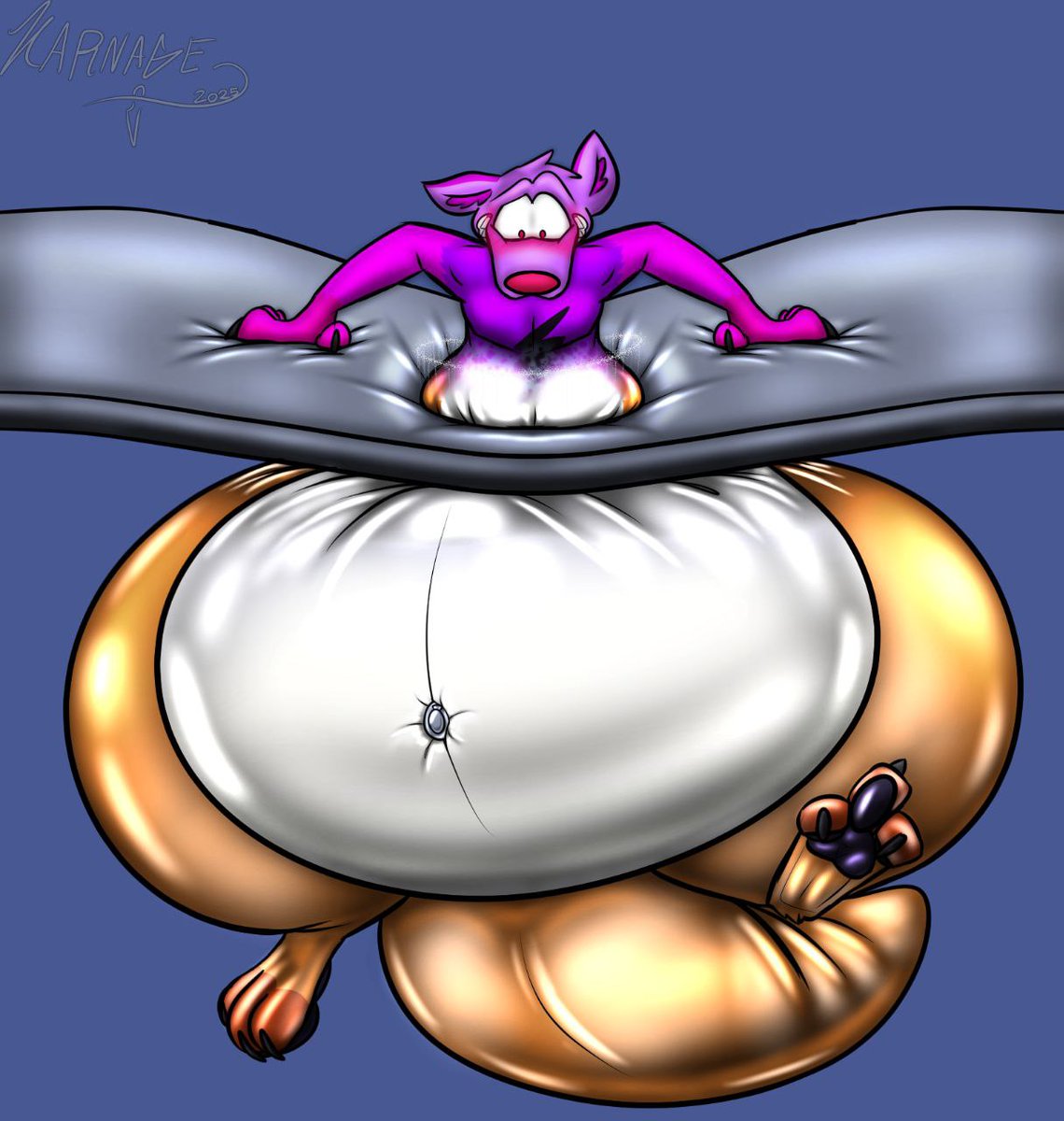 this floor is a bit squis~ ahhh mmm i cant get back up again im stuck and my bottom half of my body feels bigger and differnent whats going on?! mmm

amazing🎨: <a href="/KarnageWuff/">KarnageWuff</a>