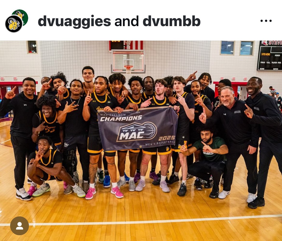 Dave Duda (@coach_duda) on Twitter photo Congrats to Coach Kaba, his staff and players on finishing off a great run with a MAC Title, this was truly earned, championships are forever! <a href="/DVUmbb/">DVU Men's Basketball</a> <a href="/DVUAggies/">DelVal Athletics</a> #TogetherWeDoMore Congrats to Coach Kaba, his staff and players on finishing off a great run with a MAC Title, this was truly earned, championships are forever! <a href="/DVUmbb/">DVU Men's Basketball</a> <a href="/DVUAggies/">DelVal Athletics</a> #TogetherWeDoMore