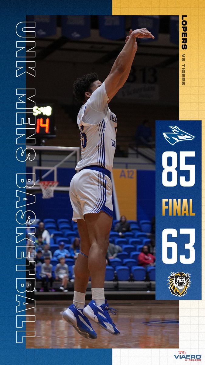 Final score🤘<a href="/UNKMBB/">UNK Men's Basketball</a>

#LopesUp #GoLopers