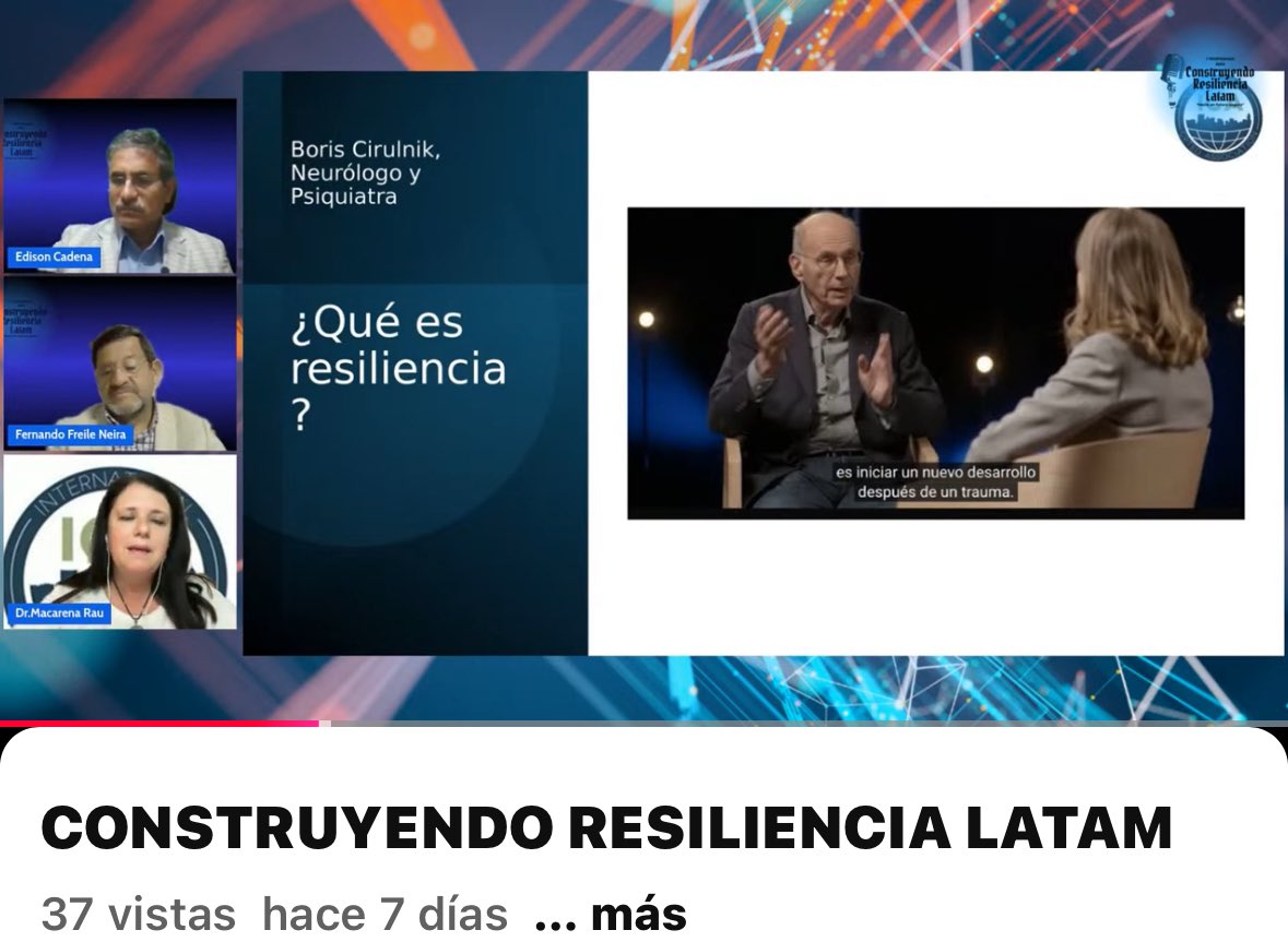 ¿Cuál es la relación entre CPTED y Resiliencia?
En este webinar te lo explico!!!!!

Gracias @edisoncadenaayala y @freileneira por invitarme a difundir este conocimiento tan importante. 

youtube.com/live/M-HSdG7jR…
Saludos,
Dr. Macarena Rau