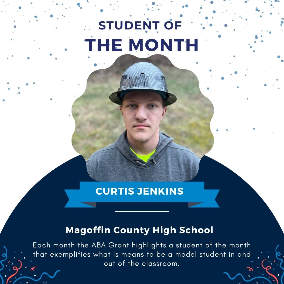 Meet Curtis Jenkins, a Magoffin County High School senior and the ABA grant's student of the month for February.

A part of the electricity track, Curtis will soon begin an apprenticeship with the International Brotherhood of Electrical Workers Local 369. #uswepproject