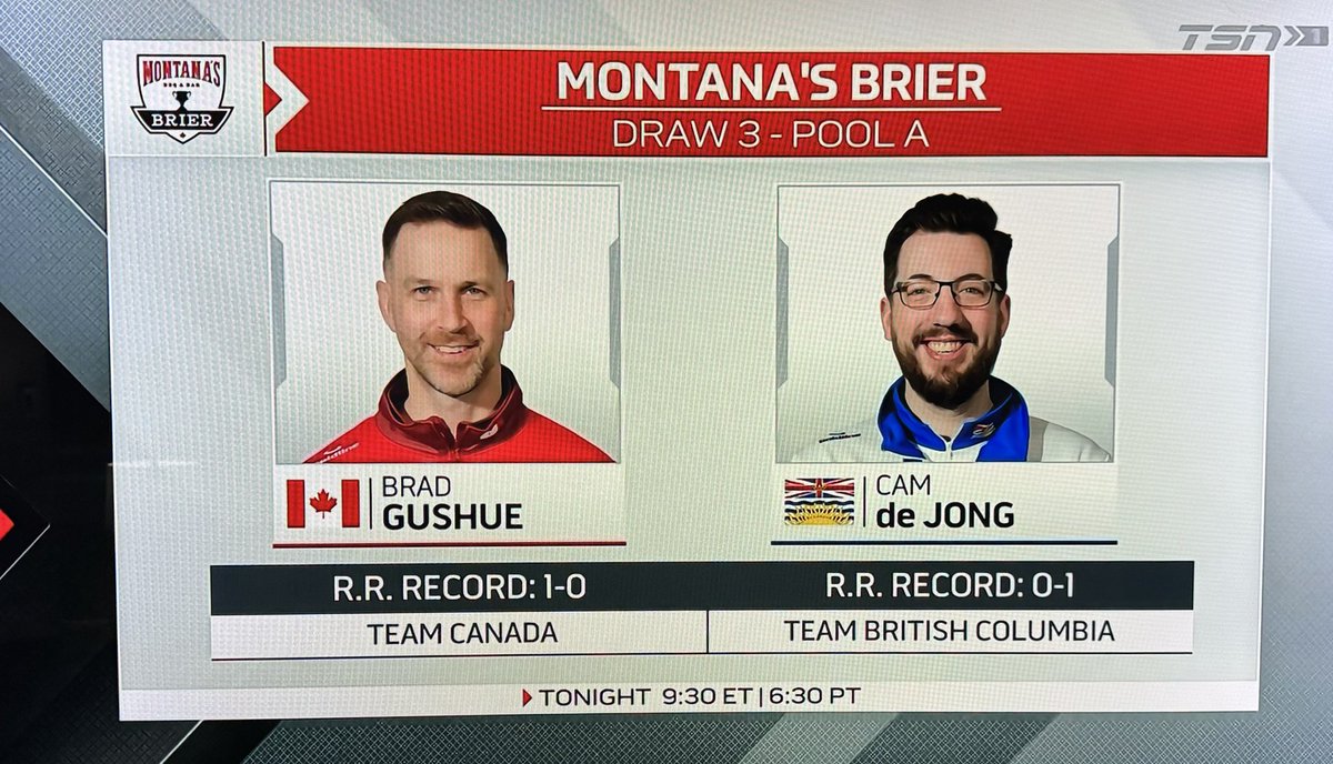 Tonight’s Feature Game 🤩 <a href="/TSNCurling/">TSN Curling</a> #brier2025