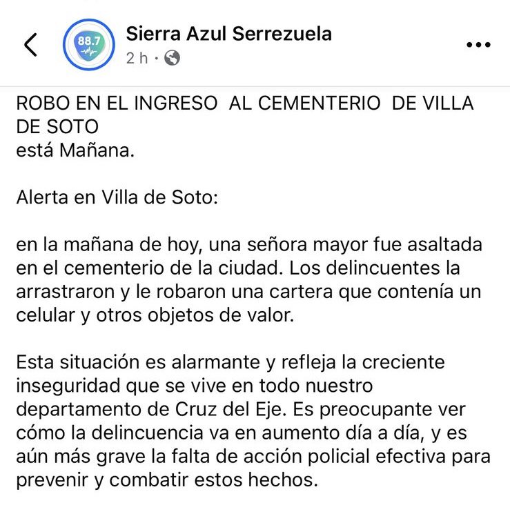 Ni en el cementerio te dejan en paz. Una historia que se repite en toda la provincia, porque en el interior hay cada vez menos policías y menos móviles. La mejor idea que tuvieron fue entregar autos y pistolas de agua para combatir el delito y sacarse el problema de encima.