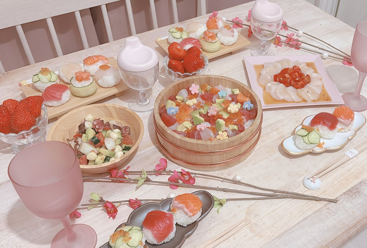 ひなまつりごはん🌸