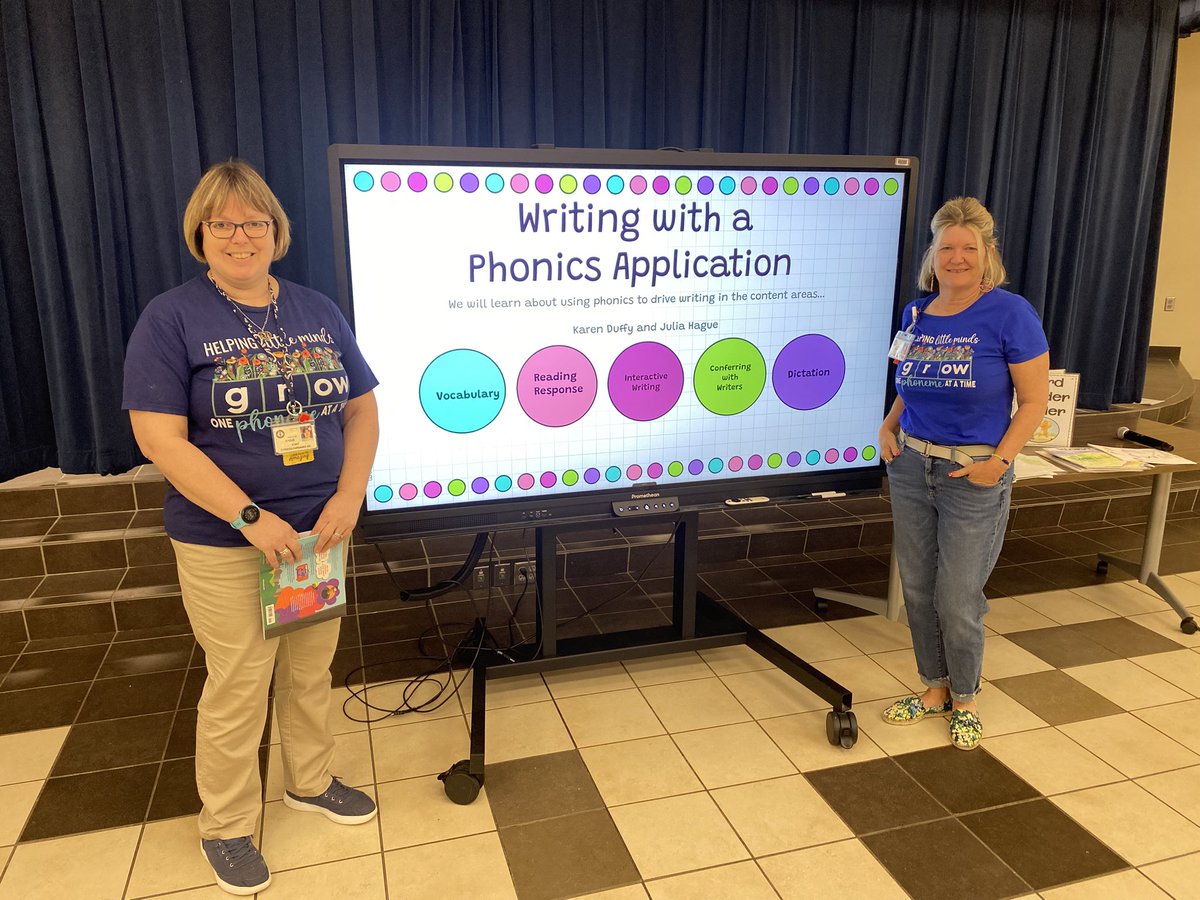 BarronTeaches's tweet photo. Our amazing Duryea Model Teachers Mrs. Hague and Ms. Duffy gave an amazing presentation to our first grade teachers at the “Primary Literacy For All” Conference! https://t.co/CqOOzQmhON