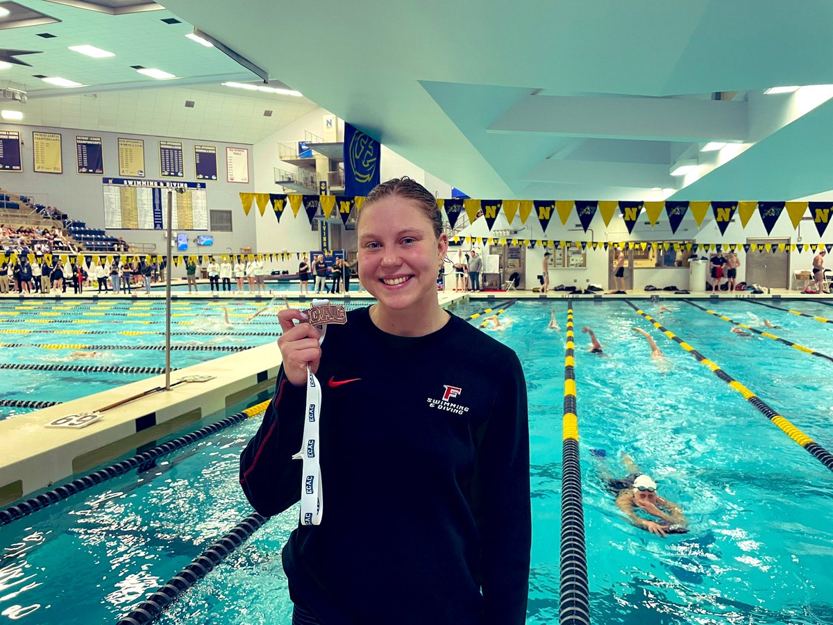 Tone Sandsjo with a 4th Place Medal in the 100Y Breaststroke!