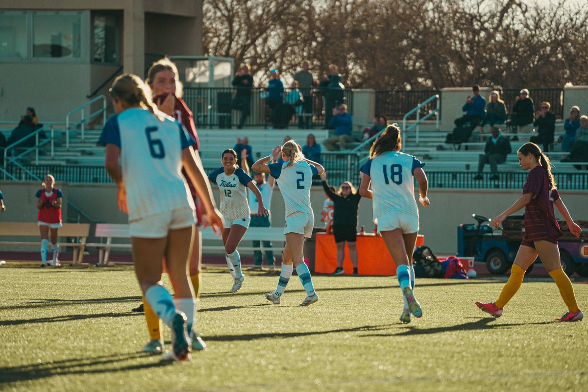 Tulsa Women's Soccer (@tulsawsoccer) on Twitter photo Kicking off Spring with a DUB 👑🌀
FINAL: 5-1
<a href="/BlaineSchutte/">Blaine Schutte</a> with 3
<a href="/aniyafacen/">aniya facen</a> with 1
Hannah Chance with 1
#ReignCane Kicking off Spring with a DUB 👑🌀
FINAL: 5-1
<a href="/BlaineSchutte/">Blaine Schutte</a> with 3
<a href="/aniyafacen/">aniya facen</a> with 1
Hannah Chance with 1
#ReignCane
