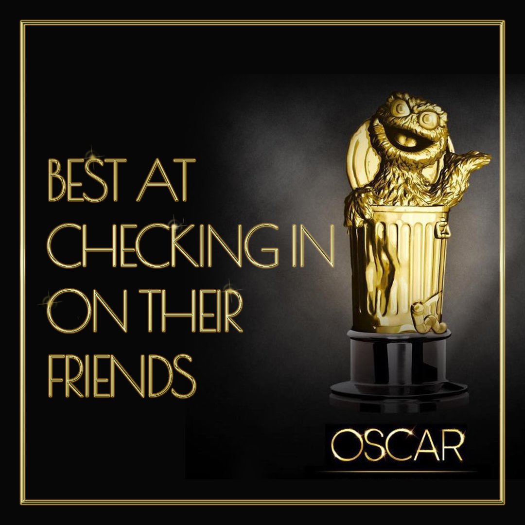 sesamestreet's tweet image. The results are in and we have our winners! Award your friends their very own golden Oscar. ✨💚✨
