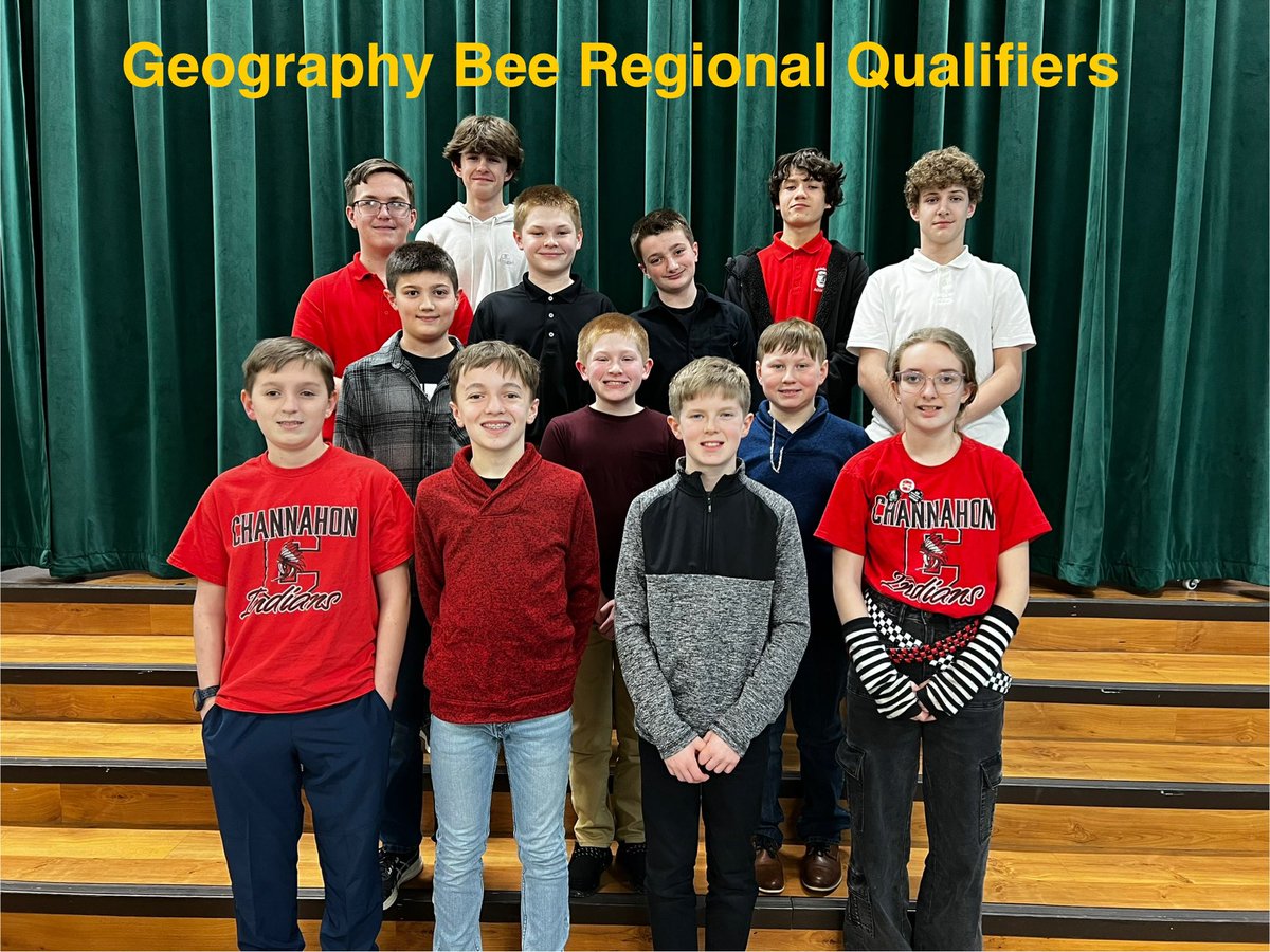 kimberly_yonker's tweet photo. #ChannahonPride does it again, having great representation at the Regional Finals for the National History Bee &amp; National Geography Bee! 

2 8th gr, 2 7th gr &amp; a 6th gr qualified for Nationals in History!

1 8th gr, 1 7th gr &amp; 2 6th gr that qualified for Nationals in Geography! https://t.co/0gJMzA1vQO