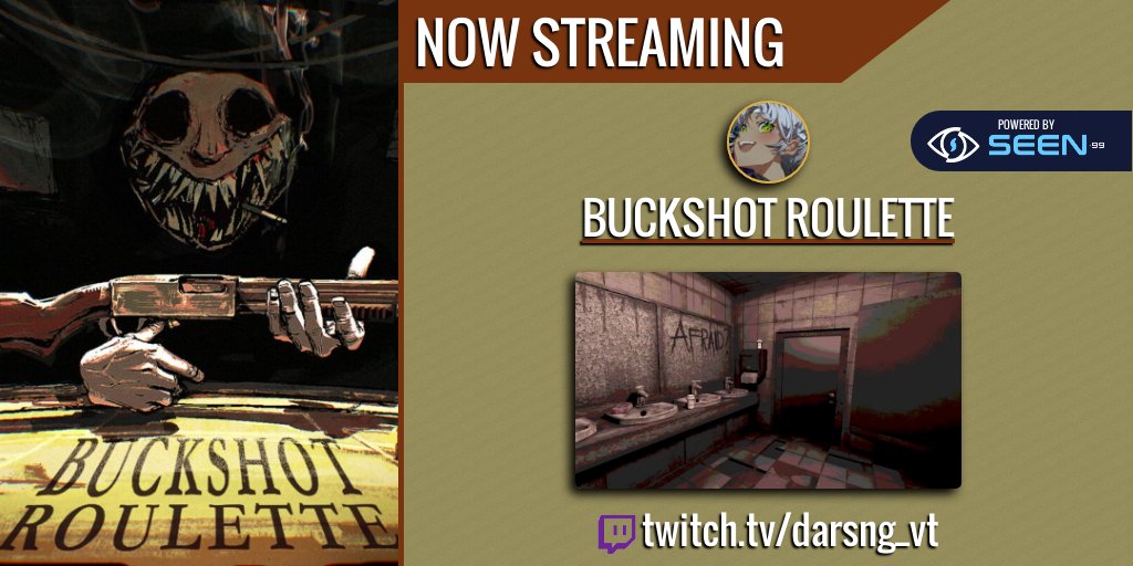 Hey friends!
At 8PM CST, I'll be playing Buckshot Roulette with <a href="/Tibs_VT/">Tibs 🪶 || ENVTuber</a>, <a href="/konoriokuyama/">🦊Konori Okuyama⛩</a>, and <a href="/slashsteel1ss1/">slashsteel1 || Fighting Game Vtuber</a> !

With the power of the internet, now we can ignore the advice of not mixing alcohol and guns!

Who's gonna be the ultimate winner here?

#VtuberSupport
