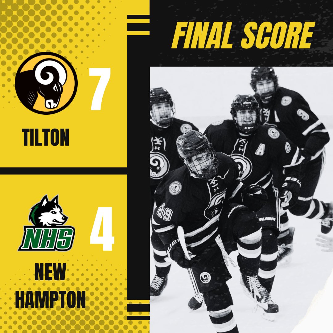 Rams Win! The boys finish strong and are victorious against New Hampton with a 7-4 win. We look forward to what awaits next week as New England Championships are on deck!! 

#rollrams