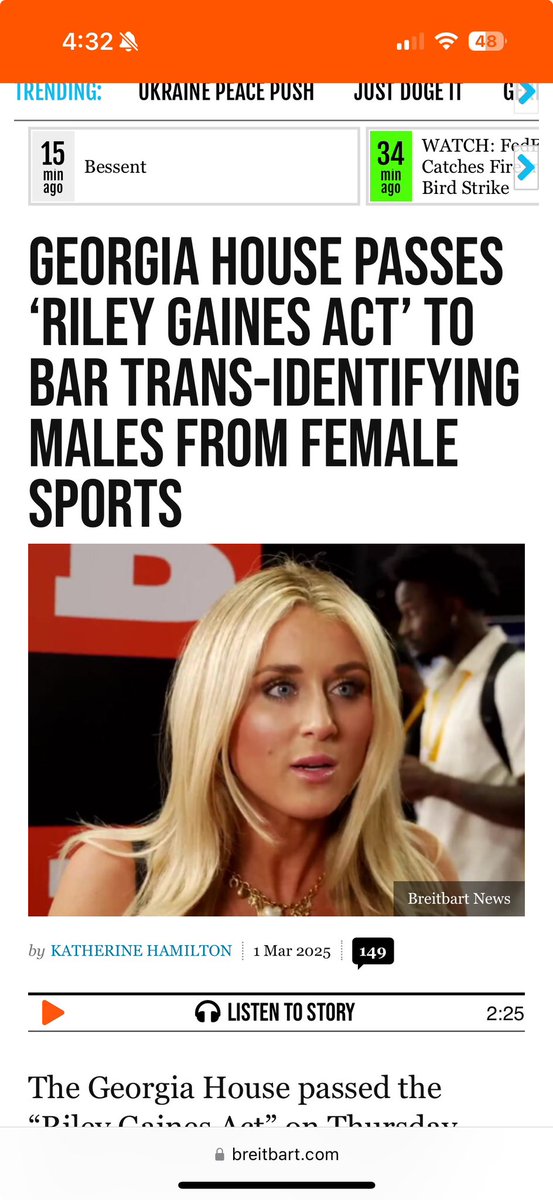 Such an honor to have a bill named after me in the same state where I once had to share the podium at our NCAA Championships with a man.

It’s also the state where Gaines v. NCAA has been filed. 😚🤌🏼