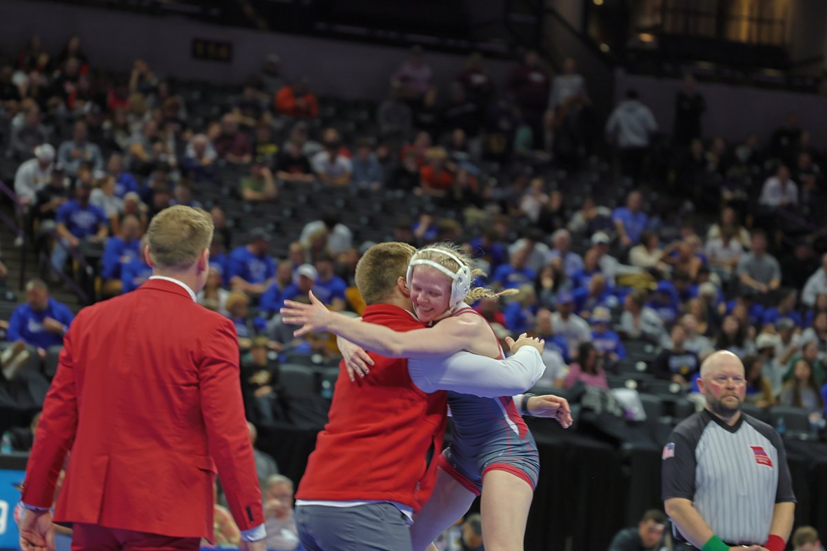 nixaathletics's tweet image. 🥇ADDISON HARKINS DOES IT! 🥇

After back-to-back runner-up finishes, Harkins is the 125 state champ with the 14-6 major decision victory vs. Ft. Zumwalt South&apos;s Jena Gumahin!