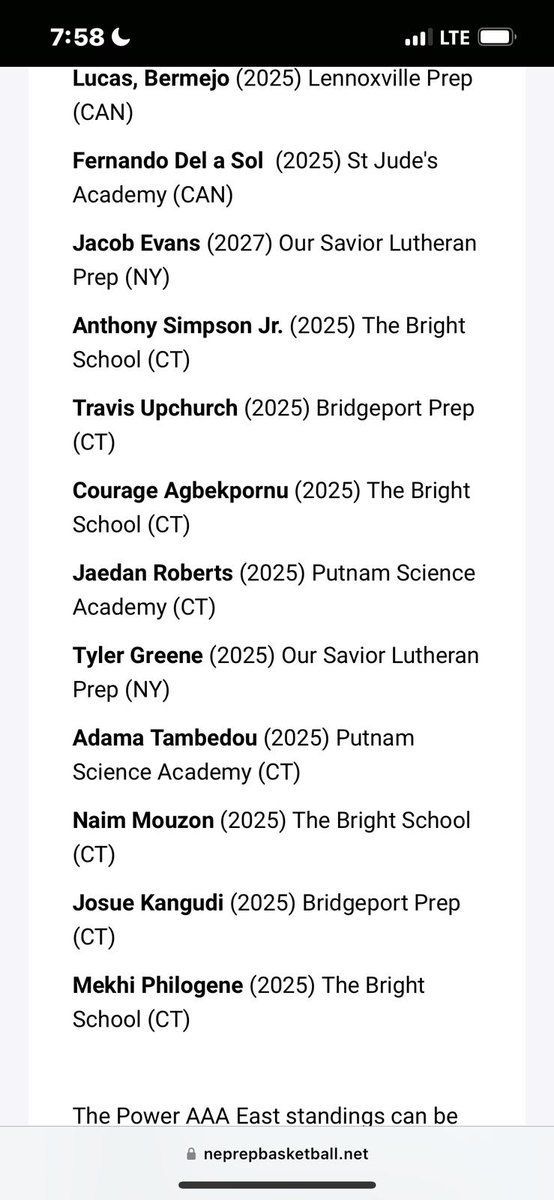 Congrats to <a href="/couragekweku2/">Courage Kweku Agbekpornu</a>  <a href="/MouzonNaim/">Naim Mouzon</a> <a href="/thatshimrii/">Mekhi Philogene</a> for making the Nepsac  Power AAA Conference HONORABLE MENTION List 🎖 💪 #keepworking