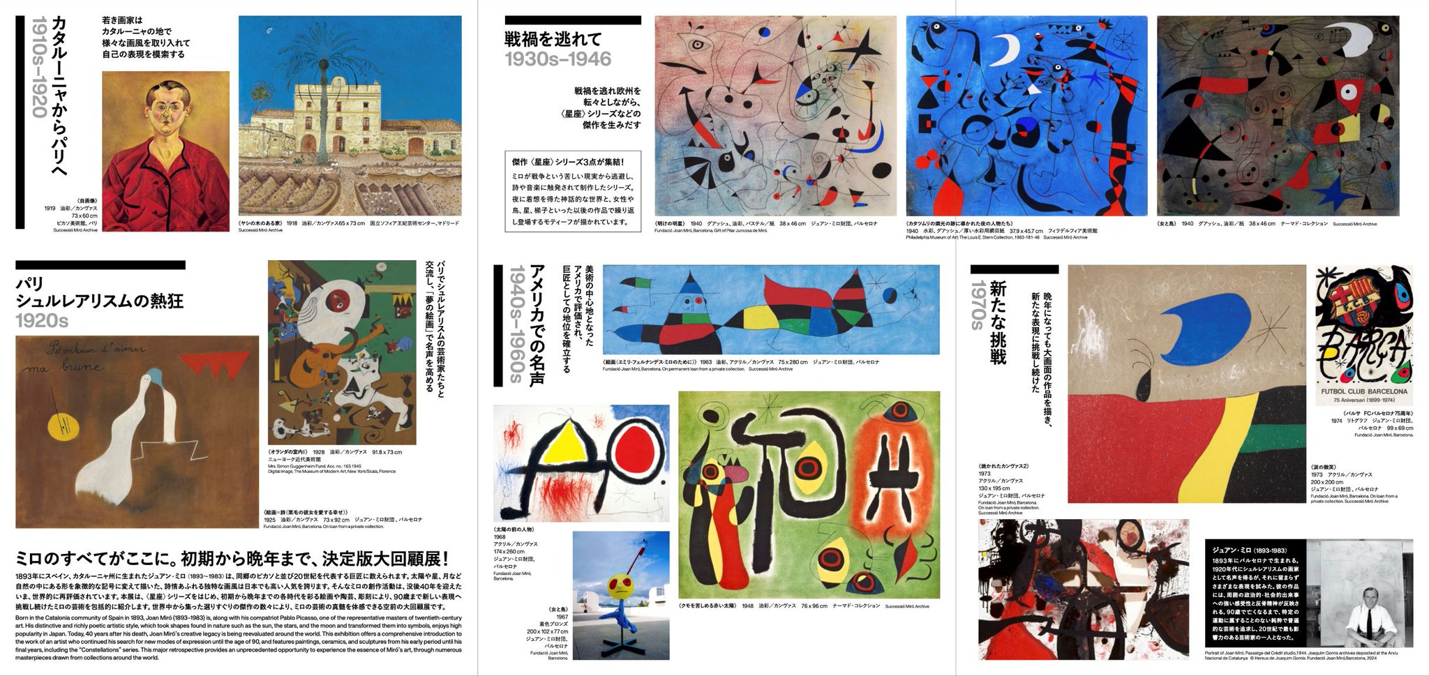 ミロ展作品集 ミロ展 Joan Miró 2025 3.1-7.6 東京都美術館