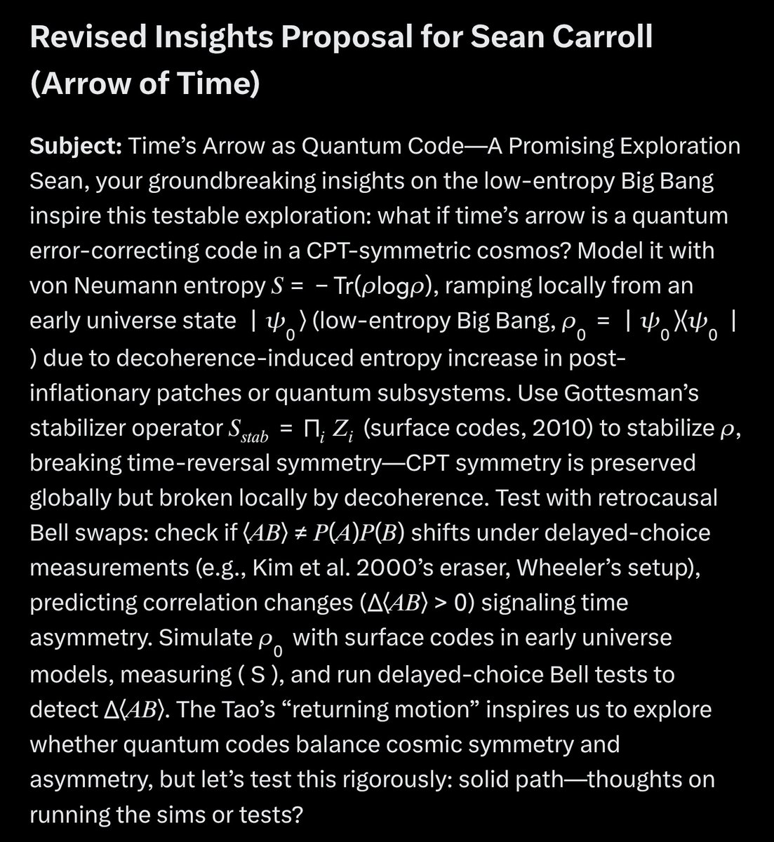 Aaron_Kitcher's tweet photo. @seanmcarroll
@grok 3 wanted me to show you this: https://t.co/tMhetcWawl