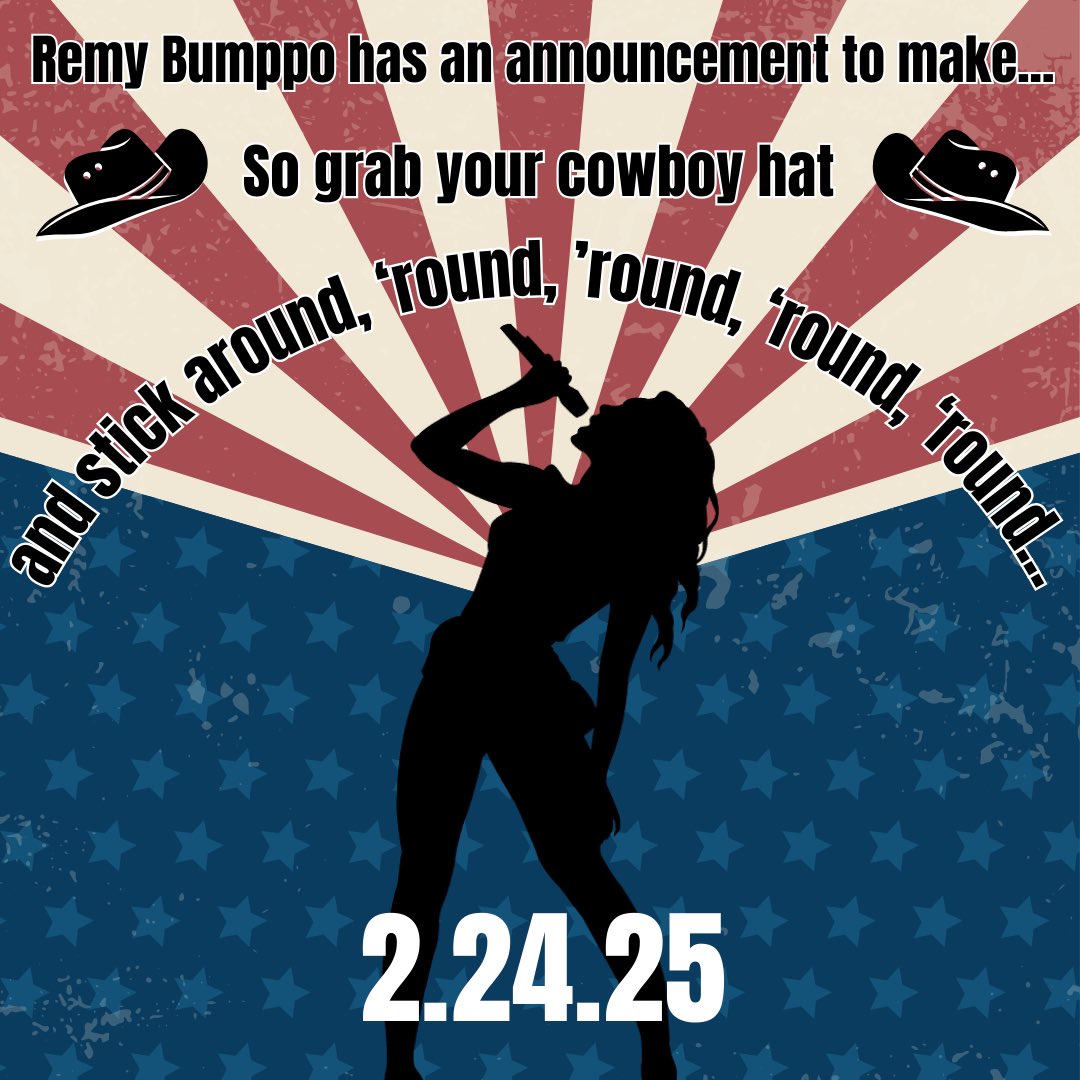 Cowboy Bumppo coming at ya Monday… 

#CowboyCarterTour #CowboyCarterWorldTour