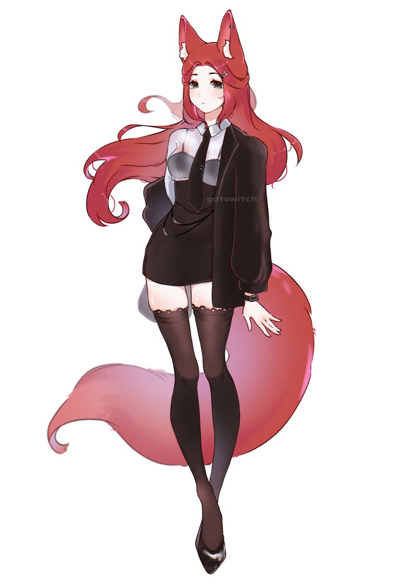 gatto_shrimp's tweet image. Design of a new additional outfit for @/Kaovtuber
#vtuber #characterdesign