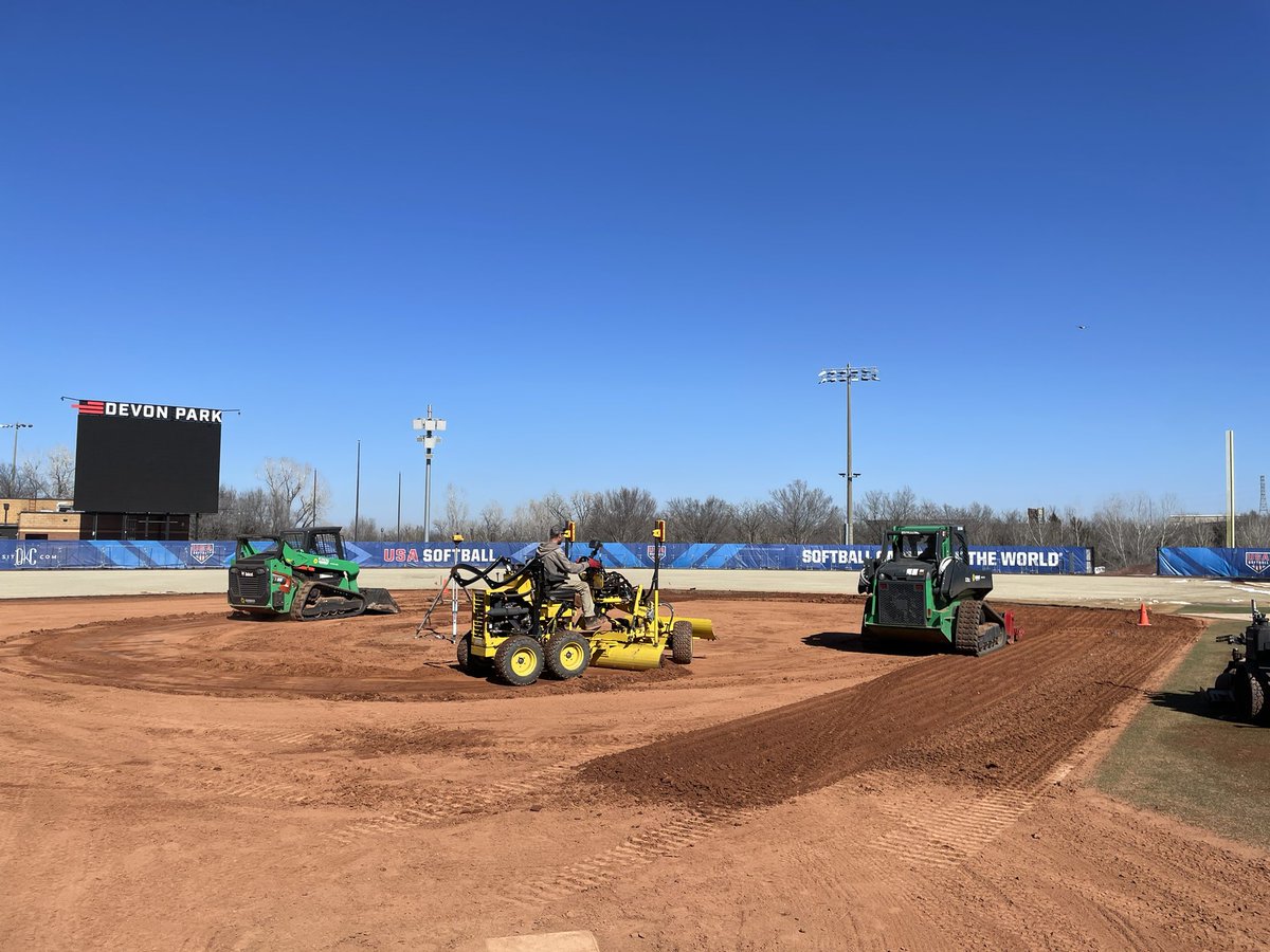 Sun finally came out in Oklahoma, time for a new infield!!