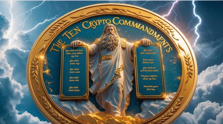 The  Ten Crypto Commandments Coin – A symbol of wisdom and resilience in the  world of crypto. Created for those who have been rugged, scammed, and  tested by the volatility of the market. This is more than just a coin;  it’s a statement, a reminder to move smart, stay vigilant,