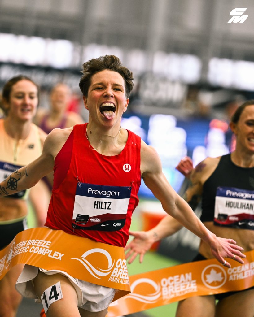 NIKKI THE CHAMP 👑
 
@nikki_hiltz times their trademark kick PERFECTLY to pick up the U.S. title in the 3000m in 8:48.28 with a 59.66 final 400m.
 
Hiltz has four national titles in the 1500m already but this is their first win over 3000m.