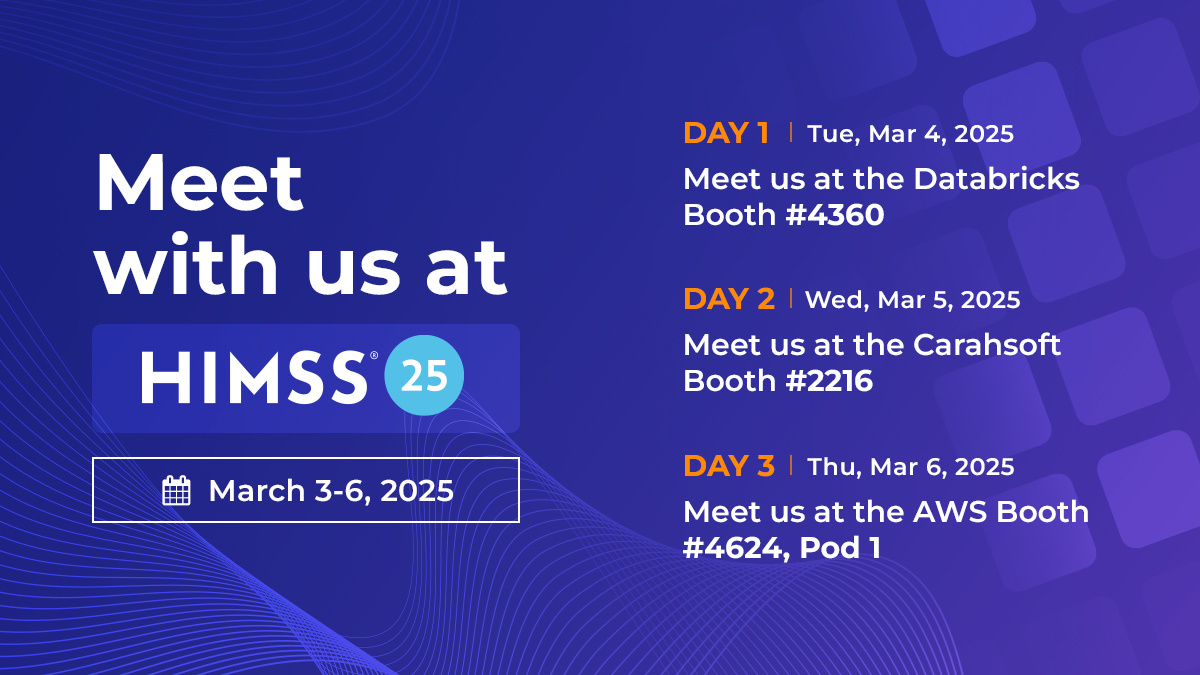 We’re excited to be at HIMSS 2025!
Book a meeting with us: hubs.li/Q037SZDQ0 
#HIMSS25 #HIMSS #DigitalHealth #HealthcareInnovation #deidentification #Databricks #AWS #Carahsoft #AIinHealthcare #HealthcareLLMs #MedicalLLM #ClinicalLLM #DigitalTransformation #HealthIT