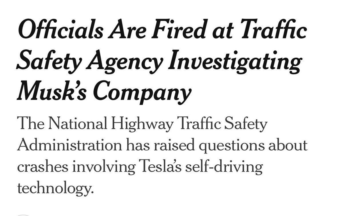 Donald Trump promised to let Elon Musk self-police his conflicts of interest.

The result?

Those investigating his companies have been fired. 

Cases against his companies have been dismissed. 

The corrupt self-dealing is staggering.