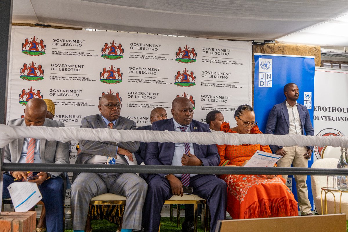 UNDPLesotho's tweet photo. What a day! The UniPod launch was a huge success—full of excitement, creativity, and motivation. This is just the beginning.
#UniPodLaunch #SebopiUniPod #timbuktooAfrica https://t.co/idTQHVhRhL