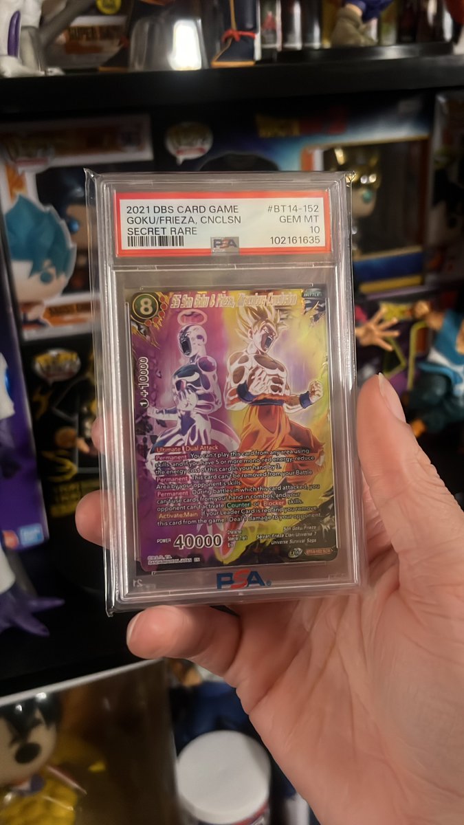 ToxicVegito's tweet photo. @DBPhoenixYT @PetarGuil Idk if you remember this but I did wind up getting this graded https://t.co/cythnHo1ns