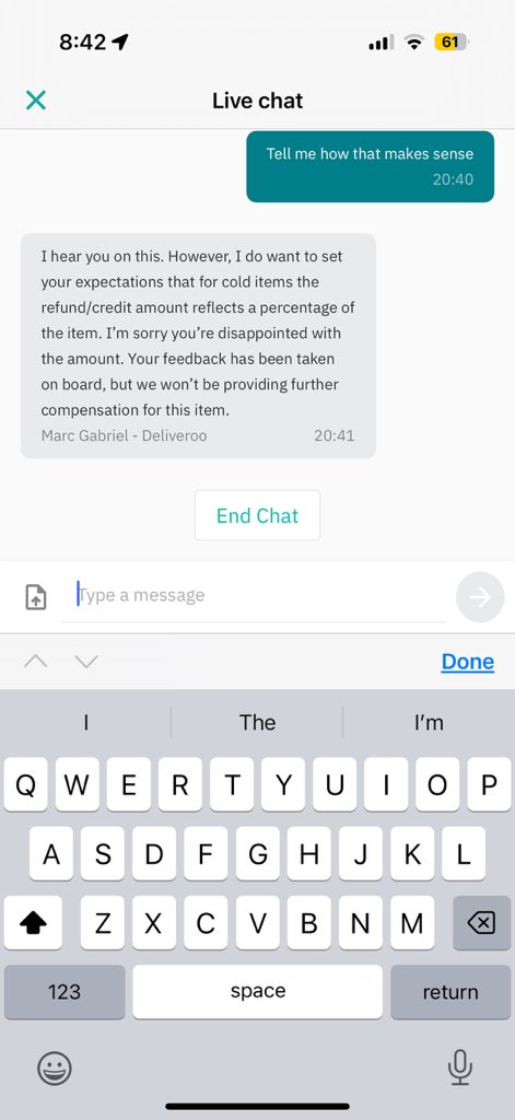 Wayne Routledge (@wayneroutledge) on Twitter photo Anyone else had this experience with <a href="/Deliveroo/">Deliveroo</a> 
Late food and cold but yet you must pay for it??? 🤯🤨🥴 Anyone else had this experience with <a href="/Deliveroo/">Deliveroo</a> 
Late food and cold but yet you must pay for it??? 🤯🤨🥴