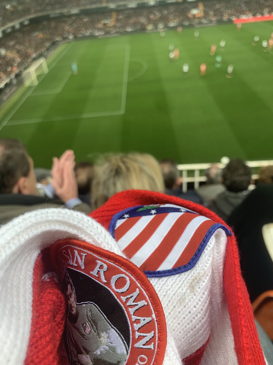 Presentes en Valencia.

#ValenciaAtleti #ViscaValencia #AúpaAtleti